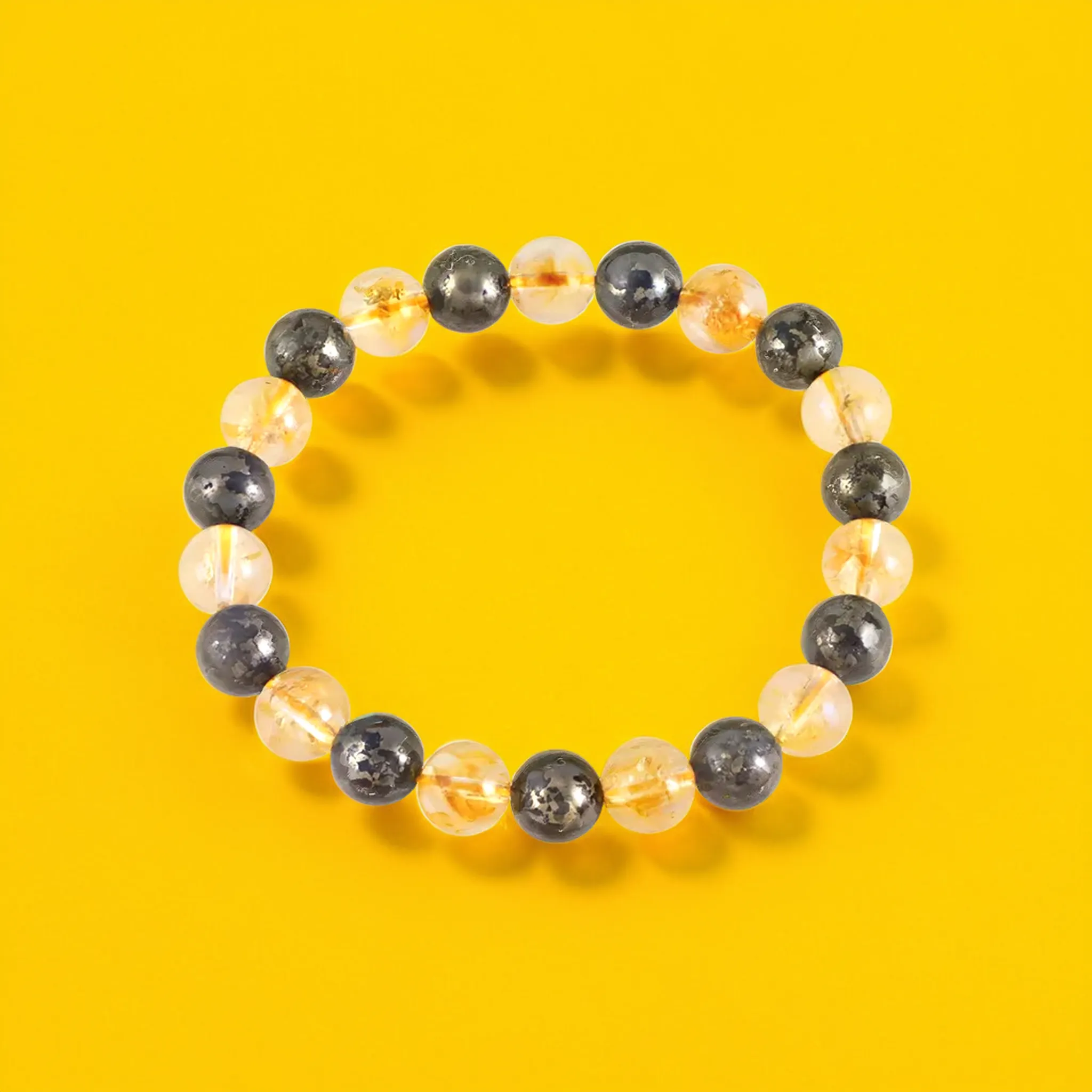 Citrine Pyrite Bracelet